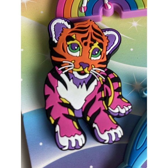 Authentic Lisa Frank Crocs JIBBITZ Hunter Tiger Shoe Charm NEW - Picture 1 of 6